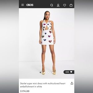 Sequenced heart dress